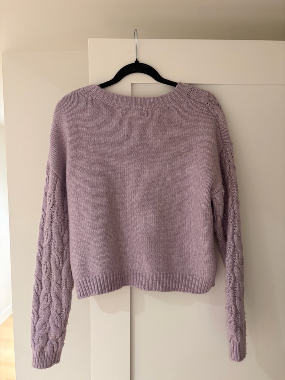 Jessica Simpson Lavender Cable Knit Sweater - Picture 3 of 3
